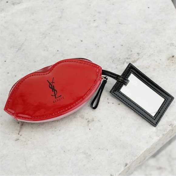 YSL Beauté Red Lips Cosmetic Bag - Picture 2 of 3